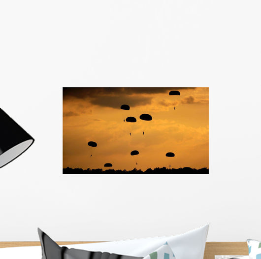 Us Army Soldiers Parachute Wall Decal Design 2