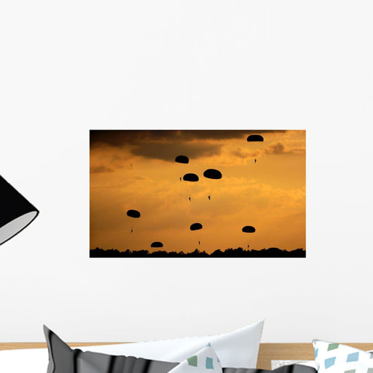 Us Army Soldiers Parachute Wall Decal Design 2