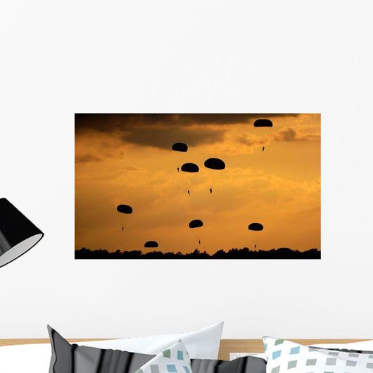 Us Army Soldiers Parachute Wall Decal Design 2