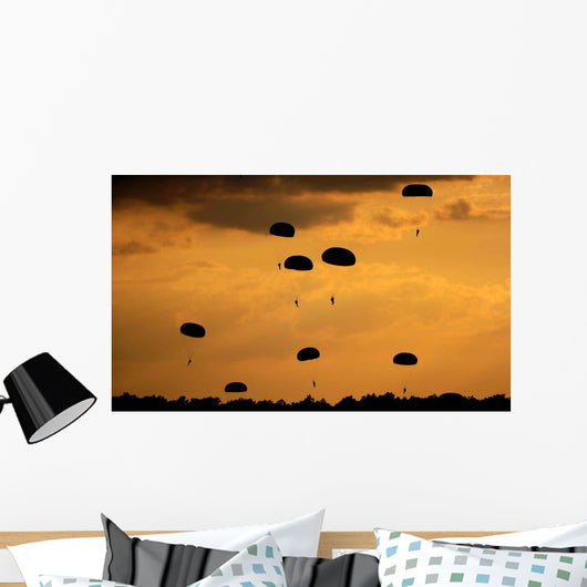 Us Army Soldiers Parachute Wall Decal Design 2