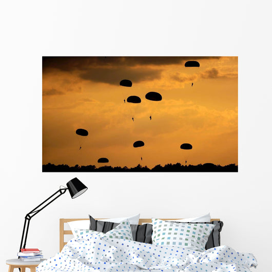 Us Army Soldiers Parachute Wall Decal Design 2