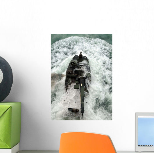 Amphibious Assault Vehicle Leaves Wall Decal