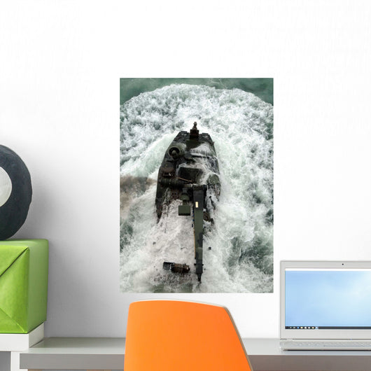 Amphibious Assault Vehicle Leaves Wall Decal