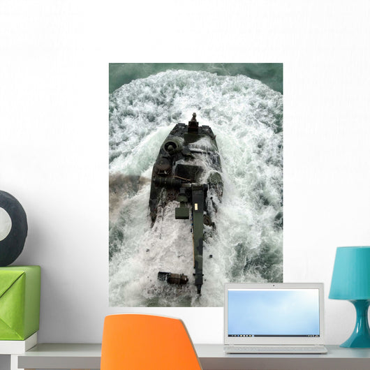Amphibious Assault Vehicle Leaves Wall Decal