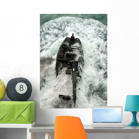 Amphibious Assault Vehicle Leaves Wall Decal