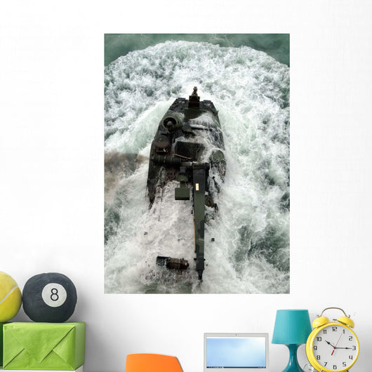 Amphibious Assault Vehicle Leaves Wall Decal