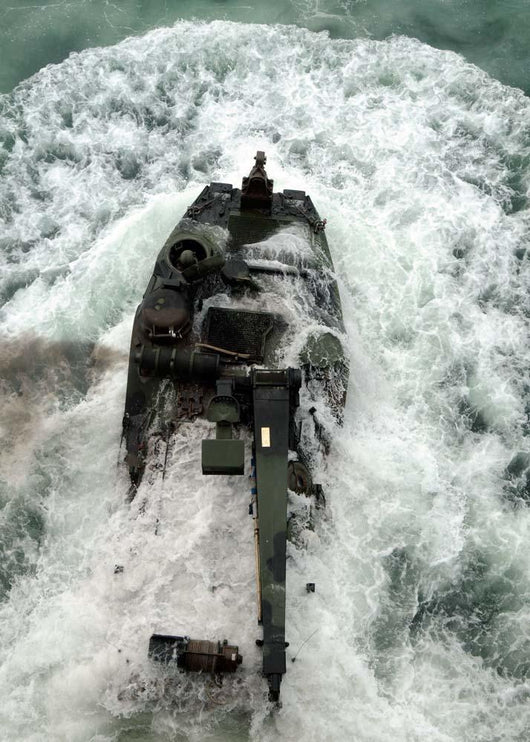 Amphibious Assault Vehicle Leaves Wall Decal