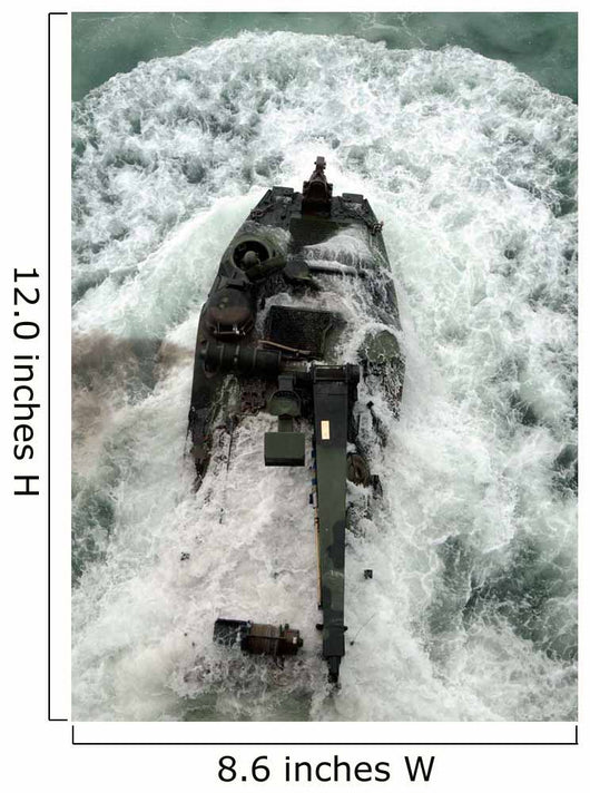 Amphibious Assault Vehicle Leaves Wall Decal