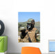 Soldier Drinks Water from Wall Decal