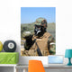 Soldier Drinks Water from Wall Decal