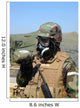 Soldier Drinks Water from Wall Decal