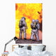 Firefighters Extinguish Aircraft Fire Wall Decal