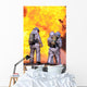 Firefighters Extinguish Aircraft Fire Wall Decal