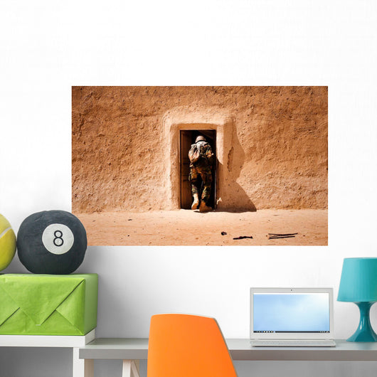 Squad Leader Searches Room Wall Decal