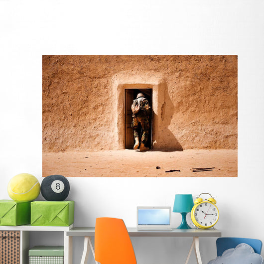 Squad Leader Searches Room Wall Decal