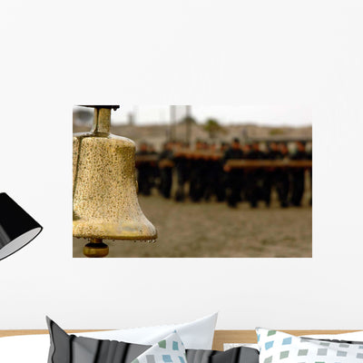 Bell Is Present Beach Wall Decal shown on a wall