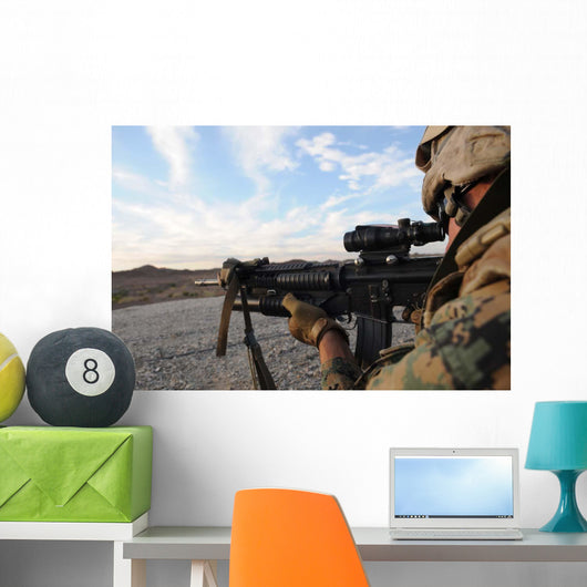 Soldier Sights to Fire Wall Decal