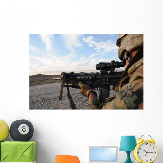 Soldier Sights to Fire Wall Decal