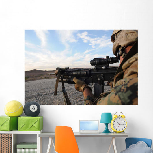 Soldier Sights to Fire Wall Decal
