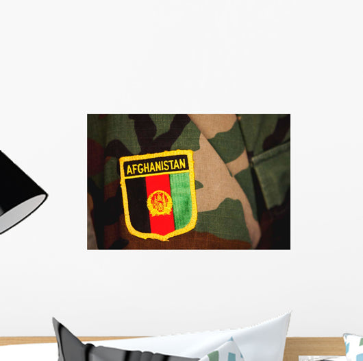 Close-up Patch Sewn onto Wall Decal