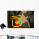 Close-up Patch Sewn onto Wall Decal