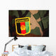 Close-up Patch Sewn onto Wall Decal