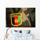 Close-up Patch Sewn onto Wall Decal