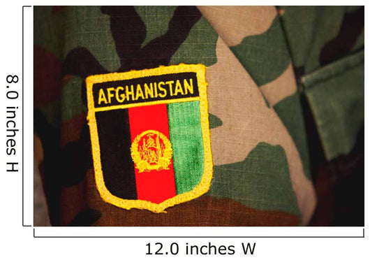 Close-up Patch Sewn onto Wall Decal