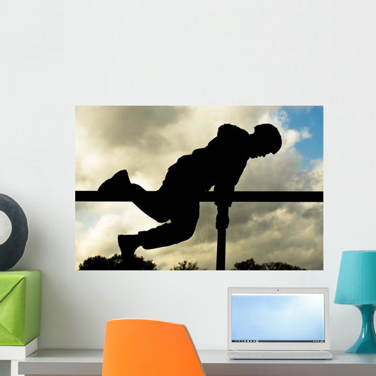 Airman Scales Obstacle Camp Wall Decal