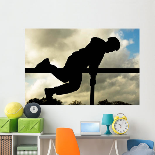 Airman Scales Obstacle Camp Wall Decal
