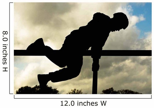 Airman Scales Obstacle Camp Wall Decal