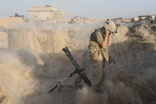 Us Marine Fires Mortar Wall Decal Design 2