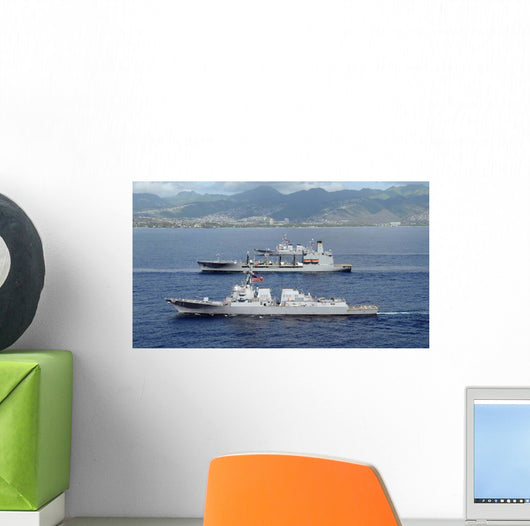 Ships Pacific Fleet Sail Wall Decal