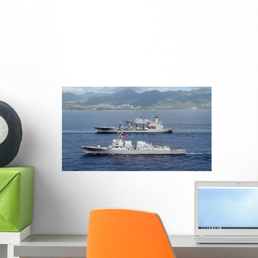 Ships Pacific Fleet Sail Wall Decal
