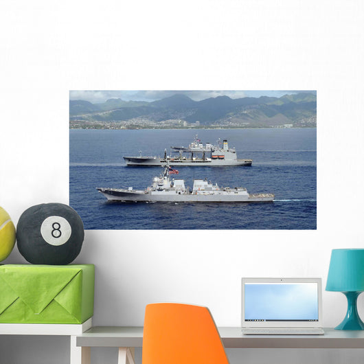 Ships Pacific Fleet Sail Wall Decal