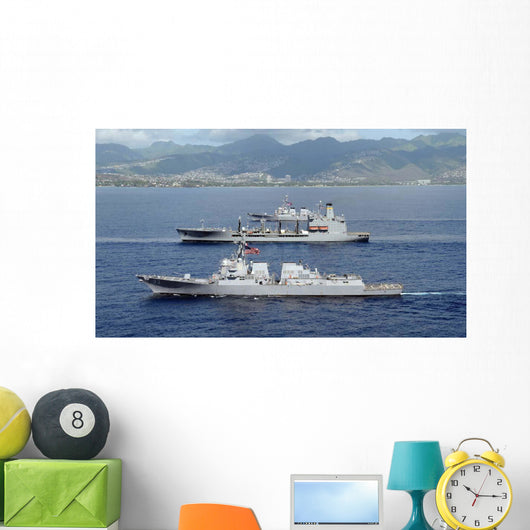 Ships Pacific Fleet Sail Wall Decal