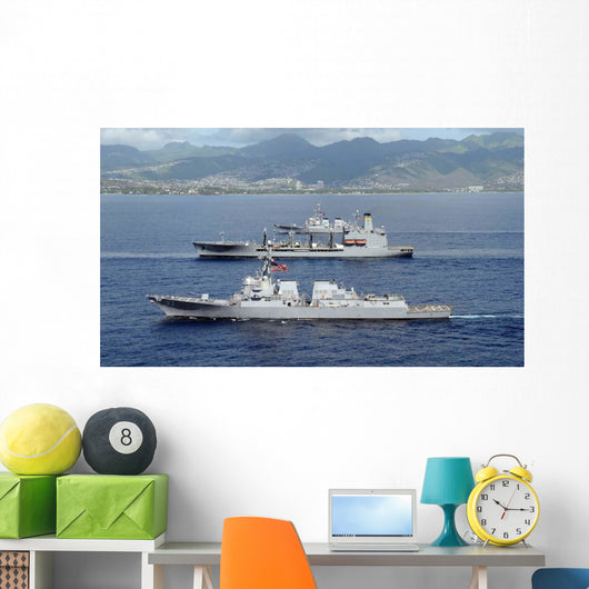 Ships Pacific Fleet Sail Wall Decal