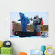 Airman Stands Tub Cleaning Wall Decal