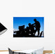 Silhouette Soldiers Operating Bgm-71 Wall Decal