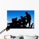 Silhouette Soldiers Operating Bgm-71 Wall Decal