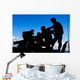 Silhouette Soldiers Operating Bgm-71 Wall Decal