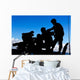 Silhouette Soldiers Operating Bgm-71 Wall Decal
