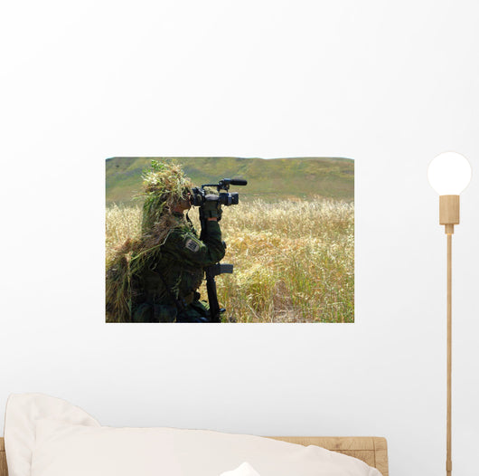 Combat Videographer Practices Evasion Wall Decal