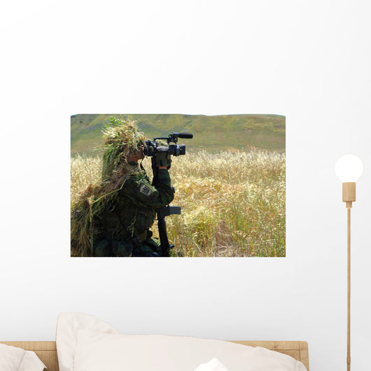 Combat Videographer Practices Evasion Wall Decal