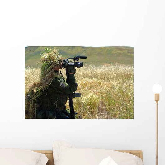 Combat Videographer Practices Evasion Wall Decal