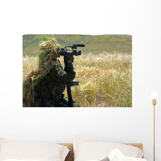 Combat Videographer Practices Evasion Wall Decal