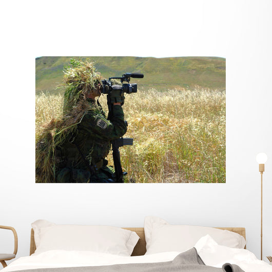 Combat Videographer Practices Evasion Wall Decal