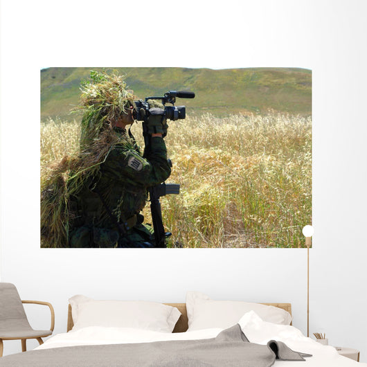 Combat Videographer Practices Evasion Wall Decal