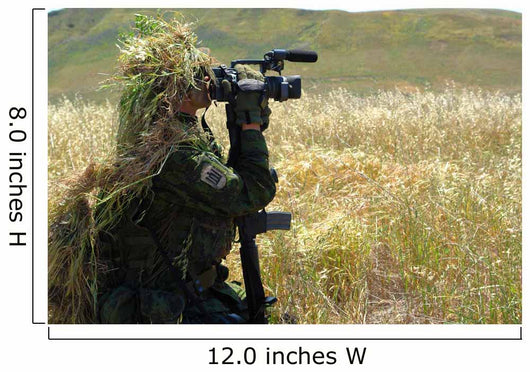 Combat Videographer Practices Evasion Wall Decal