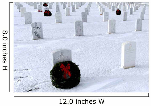 Wreaths Adorn Graves Veterans Wall Decal